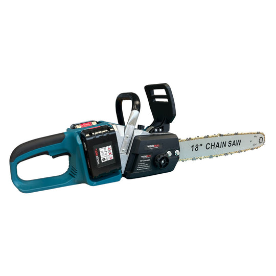 Γερμανικό Επαναφορτιζόμενο Αλυσοπρίονο WerkBull 2x 36V 10Ah + 2 Λάμες + 2 Αλυσίδες