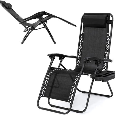 <tc>Αναδιπλούμενη καρέκλα/ξαπλώστρα + ΔΩΡΟ μαξιλάρι και θήκη για smartphone και ποτά</tc>