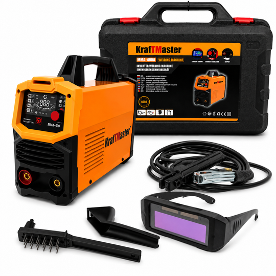 Γερμανικό Ηλεκτροκόλλησης Inverter 400A με αξεσουάρ + Δώρο αυτόματα γυαλιά συγκόλλησης