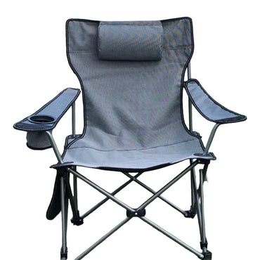 <tc>Πτυσσόμενη φορητή καρέκλα WerkBull με μαξιλάρι και θήκη για τηλέφωνο έως 140 κιλά για παραλία και κάμπινγκ.</tc>