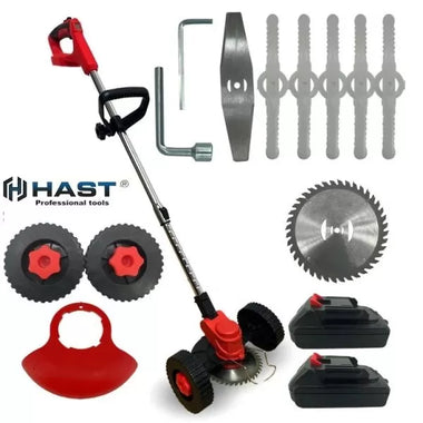 <tc>ΧΟΡΤΟΚΟΠΤΙΚΟ ΜΠΑΤΑΡΙΑΣ 36V 8Ah HAST + προσάρτημα δώρου με τροχούς</tc>