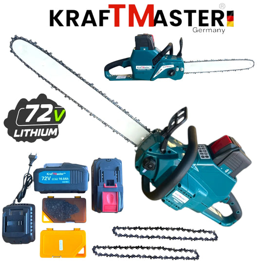 Επαναφορτιζόμενο Αλυσοπρίονο KRAFT MASTER 72V 16Ah - 40εκ