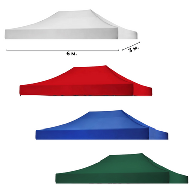 Πανί / Κάλυμμα για σκηνή 3 × 6 μ – αδιάβροχο και με προστασία UV, διαθέσιμο σε 4 χρώματα