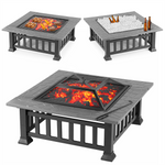 <tc>Νέο τραπέζι 3 σε 1 'Fire Pit' - BBQ, τζάκι, παγοθήκη.</tc>