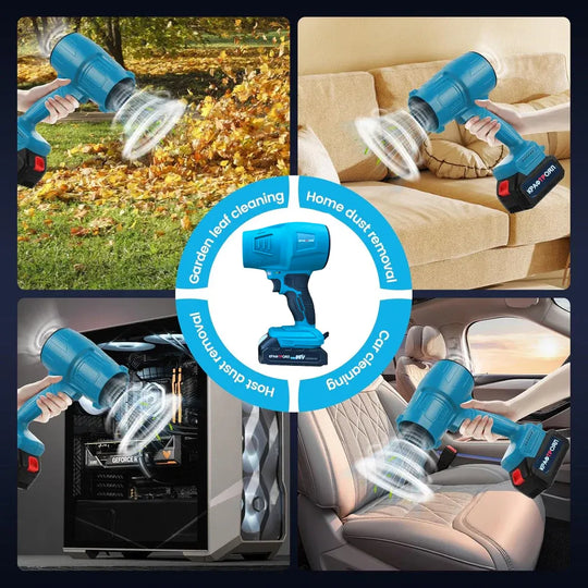 Πολυχρηστικό Ισχυρό Πιστόλι Αέρα 36V με δύο μπαταρίες – για φύλλα, αυτοκίνητο, μπάρμπεκιου και πολλά άλλα!