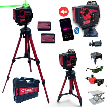 Επαγγελματικό Λέιζερ Αλφάδι 4D StahlMayer 16 Γραμμών 360° + Bluetooth