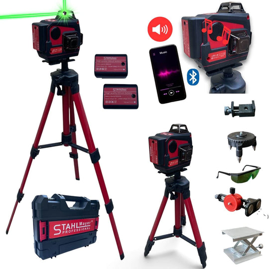 Επαγγελματικό Λέιζερ Αλφάδι 4D StahlMayer 16 Γραμμών 360° + Bluetooth